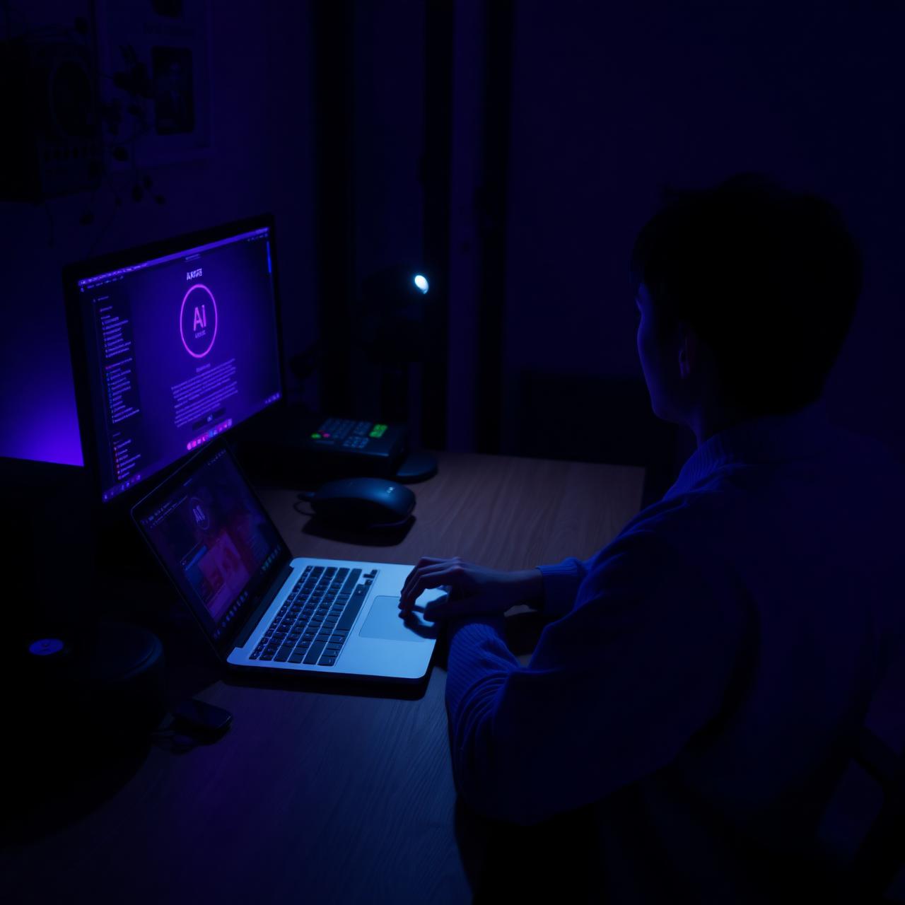 Laptop · MCP interacting with the Cauchy Hub — Power-user surface.