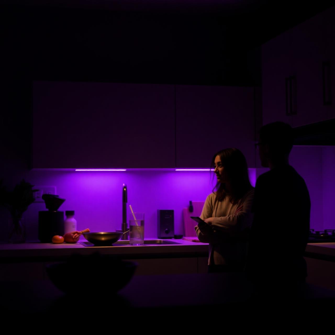 Family · Voice interacting with the Cauchy Hub — One household, one brain.